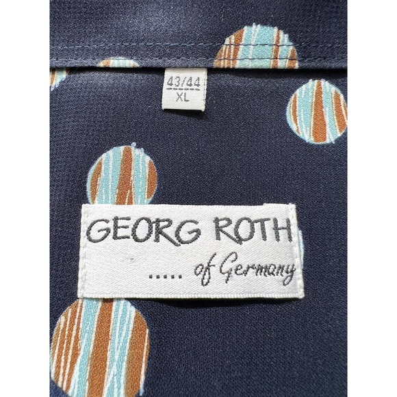 Georg Roth of Germany Abstract Geometric Psychedelic Hawaiian Camp Rockabilly XL - Picture 3 of 4